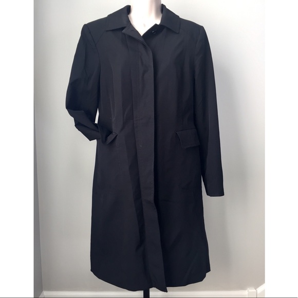 Ann Taylor- Trench Style Rain Coat- Sz 6 - Picture 2 of 3